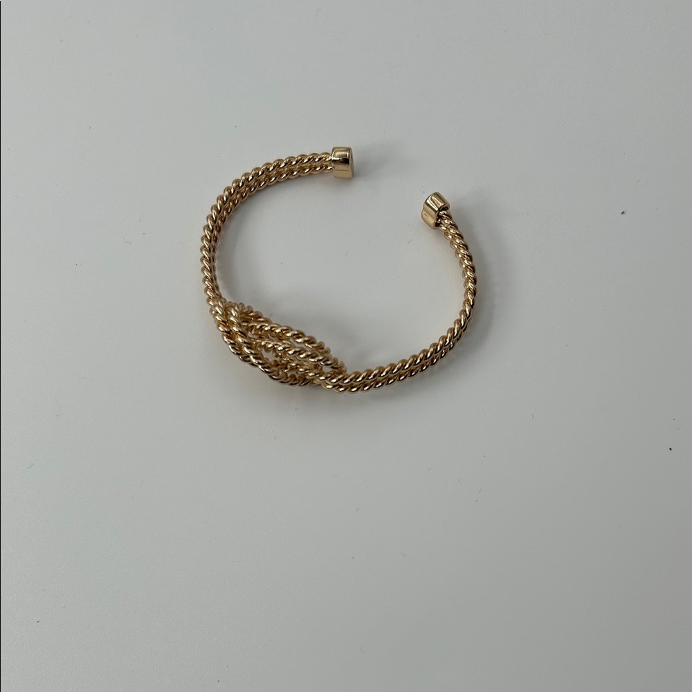 Fashion Jewelry Gold-Tone Twisted Bracelet